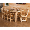 Wildwood Rustics White Cedar Log Dining Table