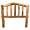 Mountain Woods Rustic Arts Snowload Aspen Log Headboard