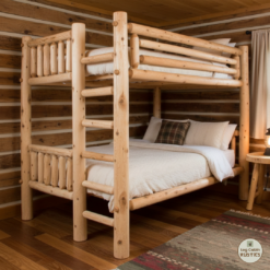 Wildwood Rustics White Cedar Log Bunk Bed