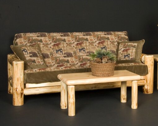 Viking wilderness pine log futon - full or queen