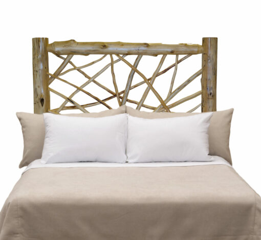 Cedar twig headboard