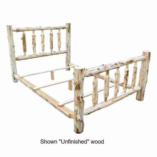 Cedar voyageur unassembled log bed kit - image 3
