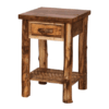 Colorado Reclaimed Wood & Aspen Side Table