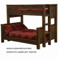 Fireside Lodge Frontier Pine Bunk Bed - 5 Sizes