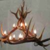 Pyramid Peak Elk Chandelier, Medium - 9 Lights