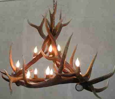 Hidalgo elk antler chandelier 6 antler 9 light 76