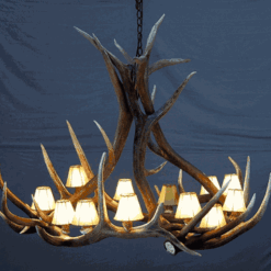 Hidalgo elk antler medium chandelier 6 antler 9 light 26