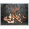 HIDALGO FALLOW DEER ANTLER CHANDELIER - 17 ANTLER-16 LIGHT