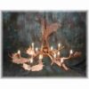 Hidalgo Fallow Deer Antler Chandelier - 9 Antler- 12 Light