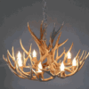 Farmhouse Mule Deer Antler Chandelier, Large - 8 Lights