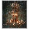 Mt. Cameron Pool Table Elk Chandelier, Small - 3 Lights