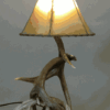 Small Whitetail Deer Antler Table Lamp