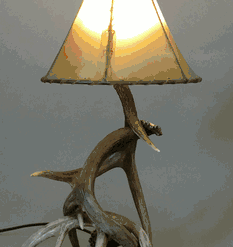 Small Whitetail Deer Antler Table Lamp