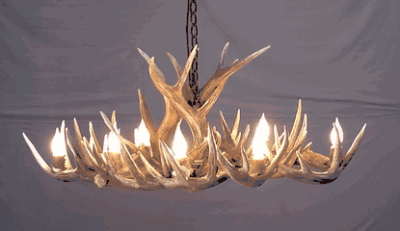 Hidalgo whitetail deer antler chandelier 16 antler 8 light 99