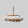 Snowmass Oval Whitetail Deer Antler Chandelier - 8 Lights