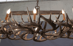 Hidalgo whitetail deer antler chandelier 22 antler 8 light 78