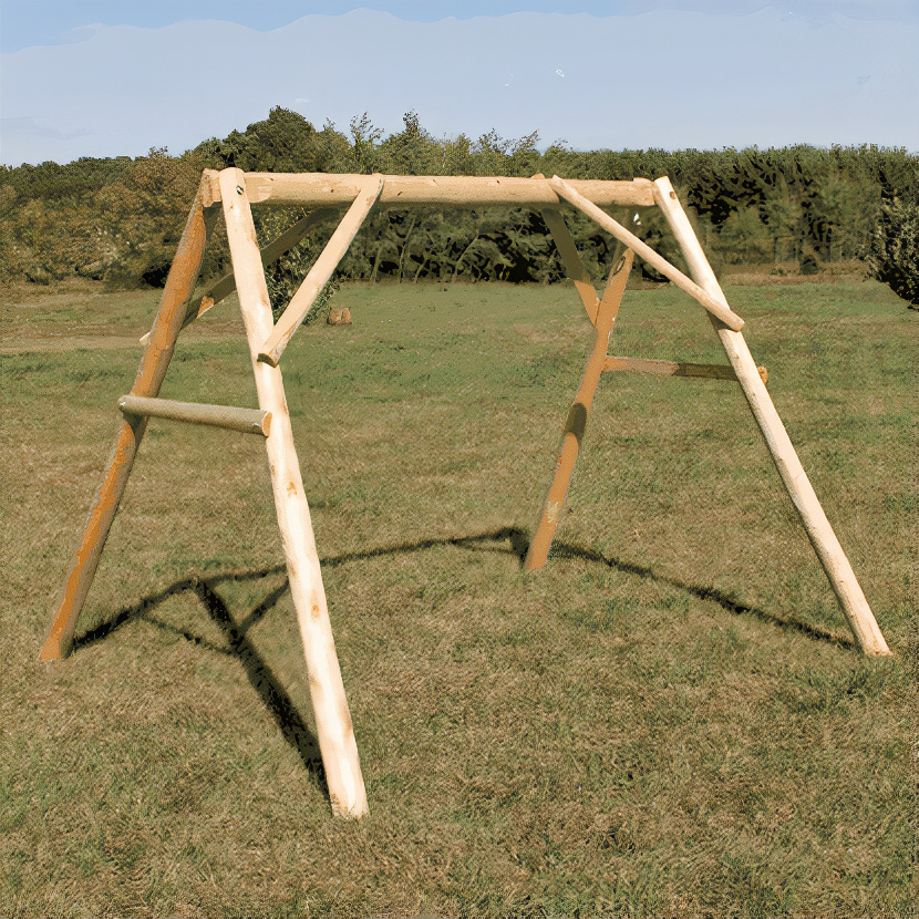 Cedar log a-frame