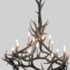 WILSON PEAK ELK CHANDELIER, LARGE - 16 LIGHTS