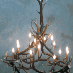 Peak big nelson elk antler chandelier 16 light 69