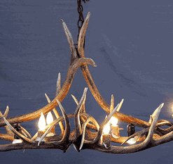 Peak large elk antler pool table chandelier 82