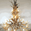 Crestone Peak Tall Mule Deer Antler Chandelier – 18 Lights