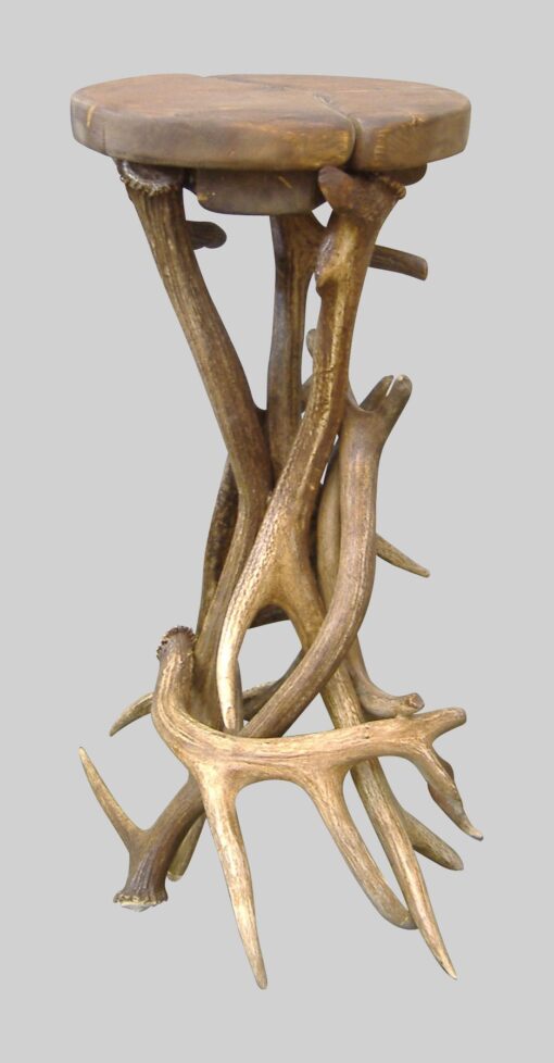 Elk antler bar stool