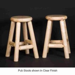 Viking log furniture pine pub table 62