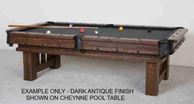 Viking timber lodge barnwood pool table 175