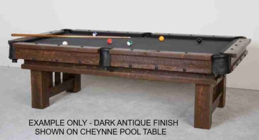 Viking timber lodge barnwood pool table - image 6