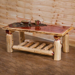 Wildwood Rustics Red Cedar Log Coffee Table