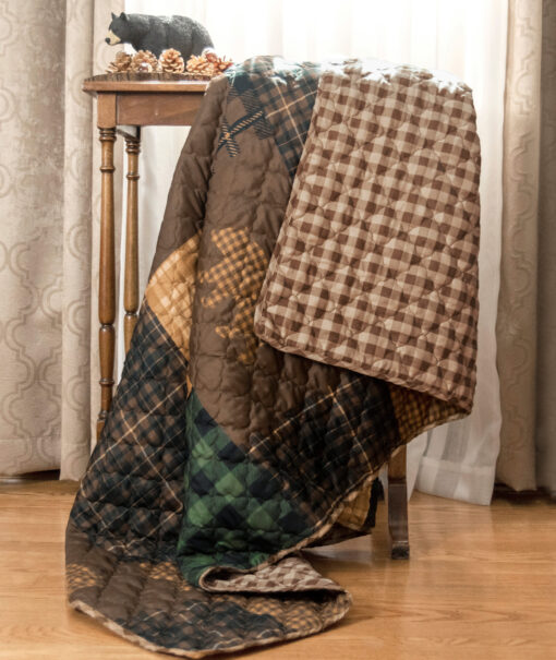 Brown bear cabin throw - image 2