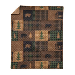 Y20008 throw brown bear cabin 2