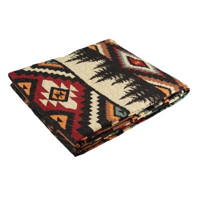 Y20268 bear totem throw folded