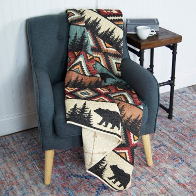 Y20268 bear totem throw lifestyle
