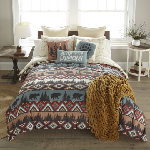 Bear totem king comforter set - image 2