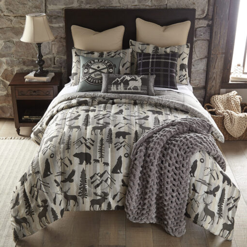 Forest weave king comforter set - image 2