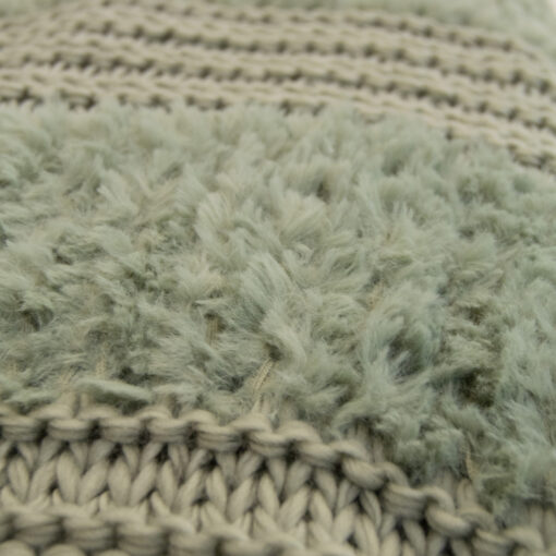 Plush knit (sage) throw - image 4