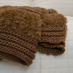 Y00123 plush knit tobacco 2