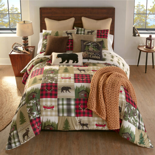 Cedar lodge king comforter set