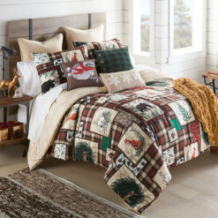 King Comforter Set, Woodland Holiday