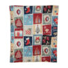 Retro Christmas Throw