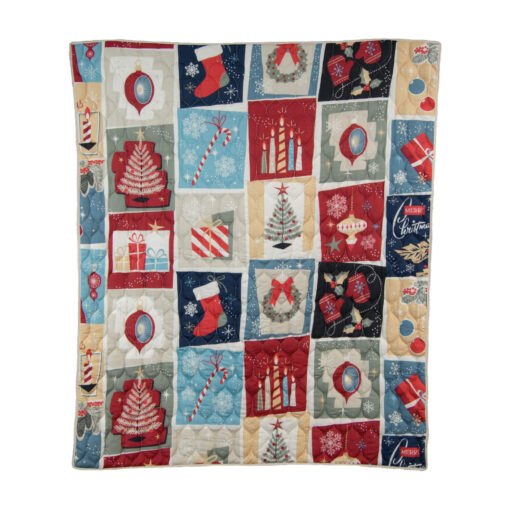 Retro christmas throw