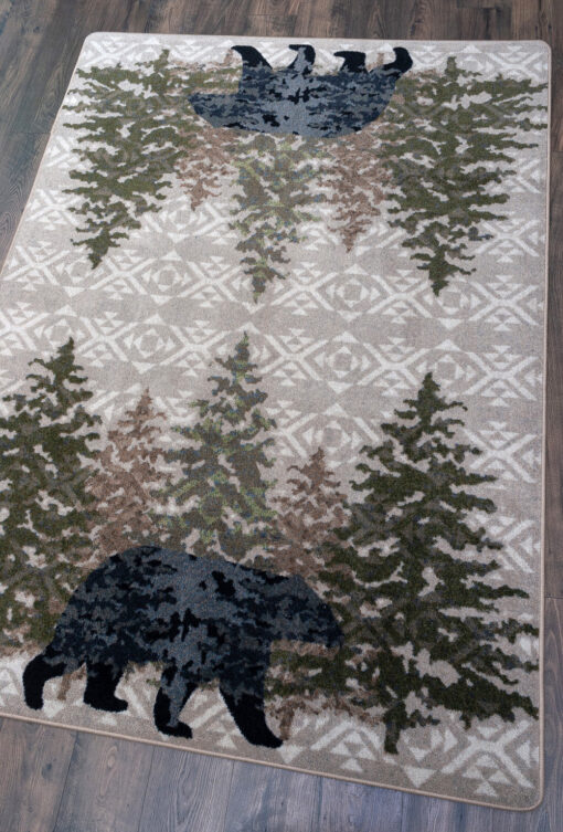 High point bear (stone) rustic rug by american dakota - image 5