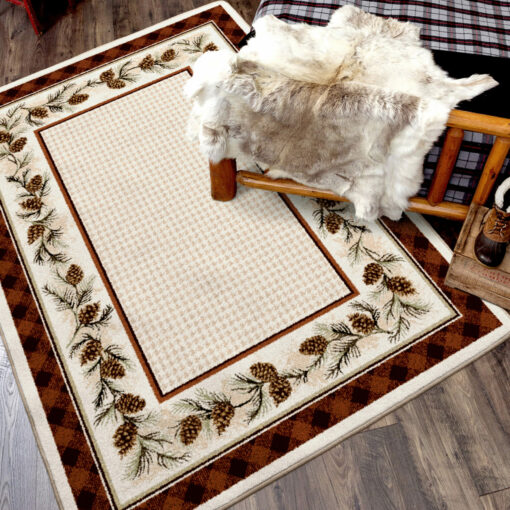 Appalachian pine (autumn) rustic rug by american dakota - image 3