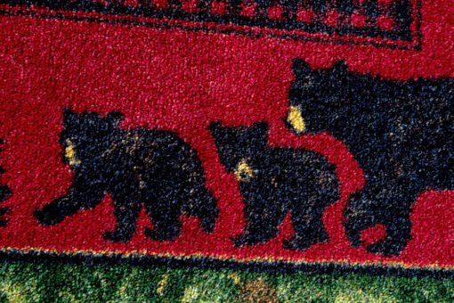 Bear family (multi) rustic rug by american dakota - image 4