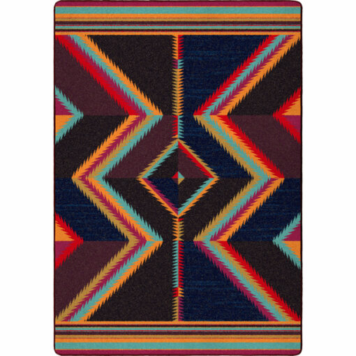 Big water (sunset canyon) rustic rug by american dakota