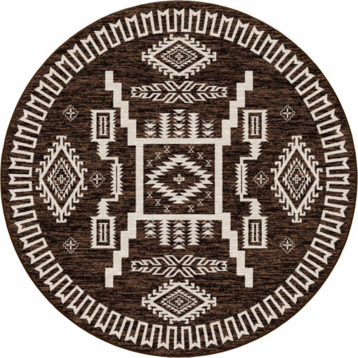 Cloudburst (chocolate) rustic rug by american dakota - image 7