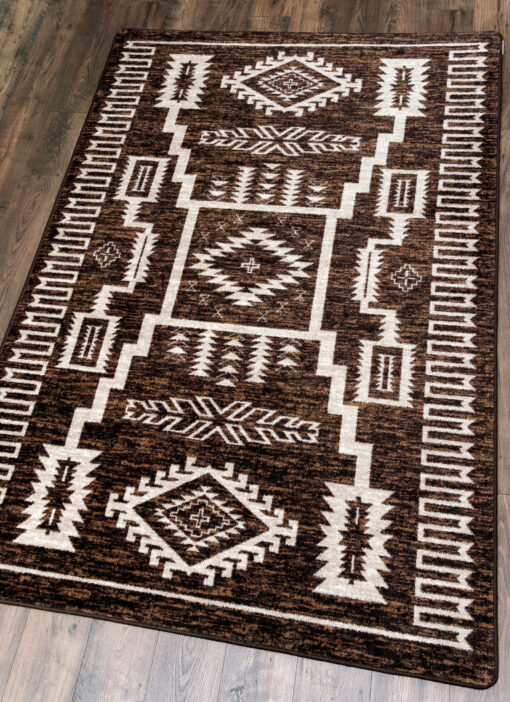 Cloudburst (chocolate) rustic rug by american dakota - image 5