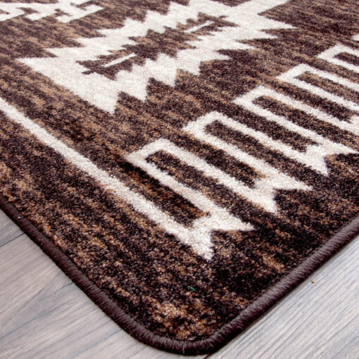 Cloudburst (chocolate) rustic rug by american dakota - image 3