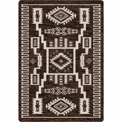 Cloudburst (chocolate) rustic rug by american dakota